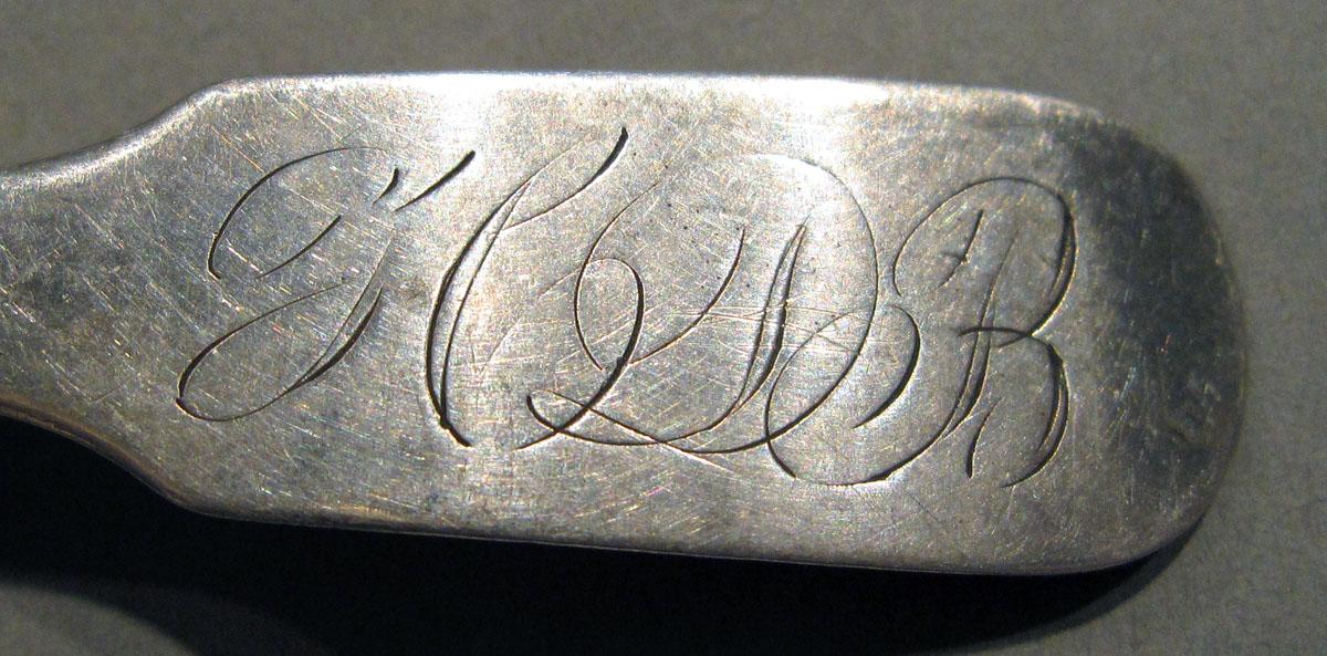1998.0004.1353 Silver Spoon engraving