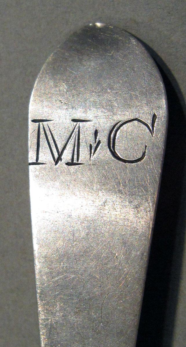 1998.0004.1356 Silver Spoon engraving