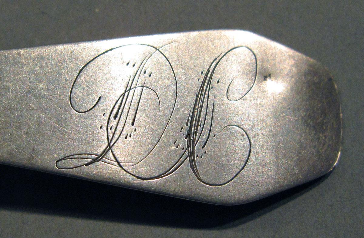 1998.0004.1361 Silver Spoon engraving