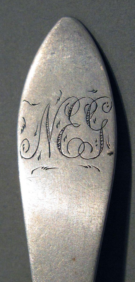 1998.0004.1375 Silver Spoon engraving