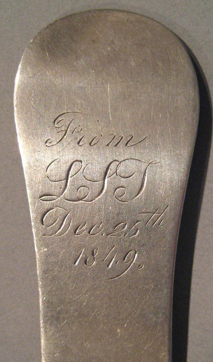 1998.0004.137 Silver Spoon engraving underside