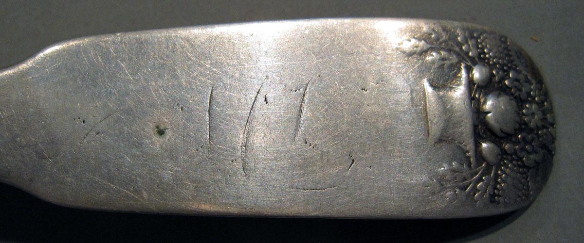 1998.0004.1386 Silver Spoon engraving