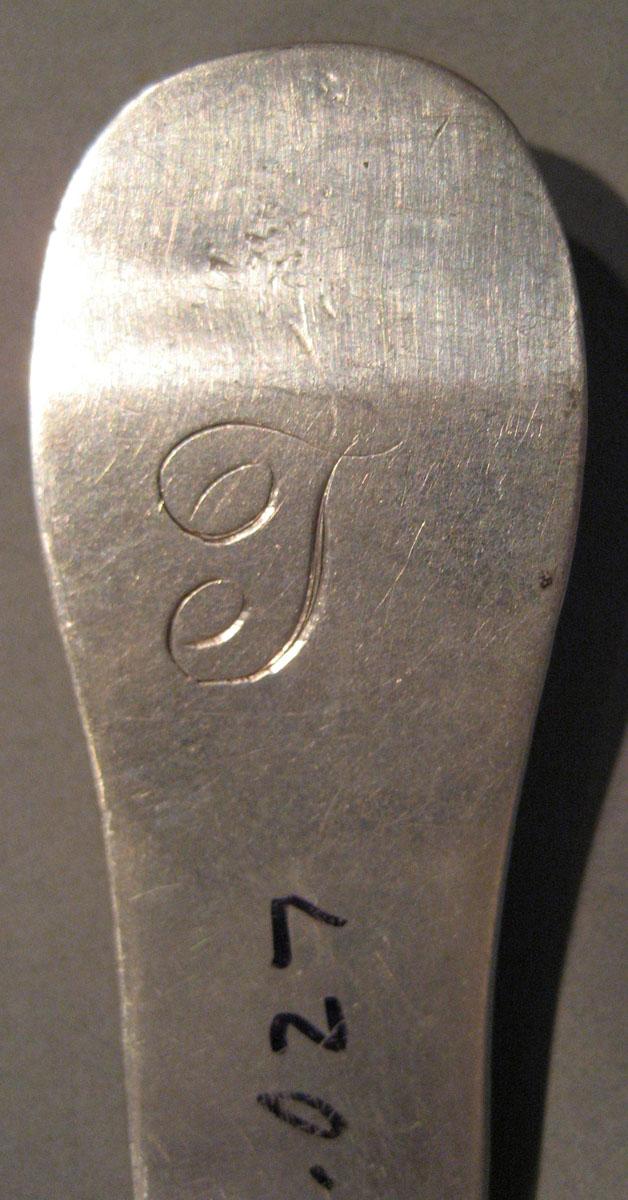 1998.0004.138 Silver Spoon engraving underside
