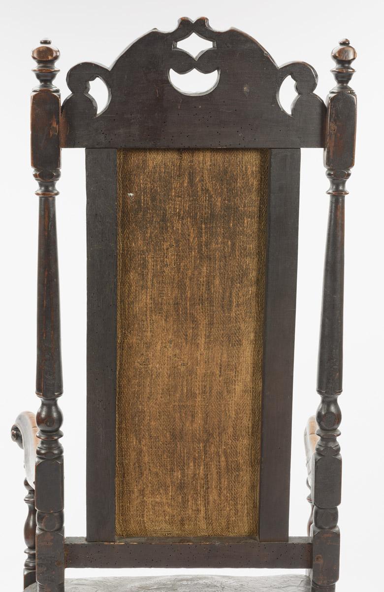 1958.0553 Chair, detail 2, reverse