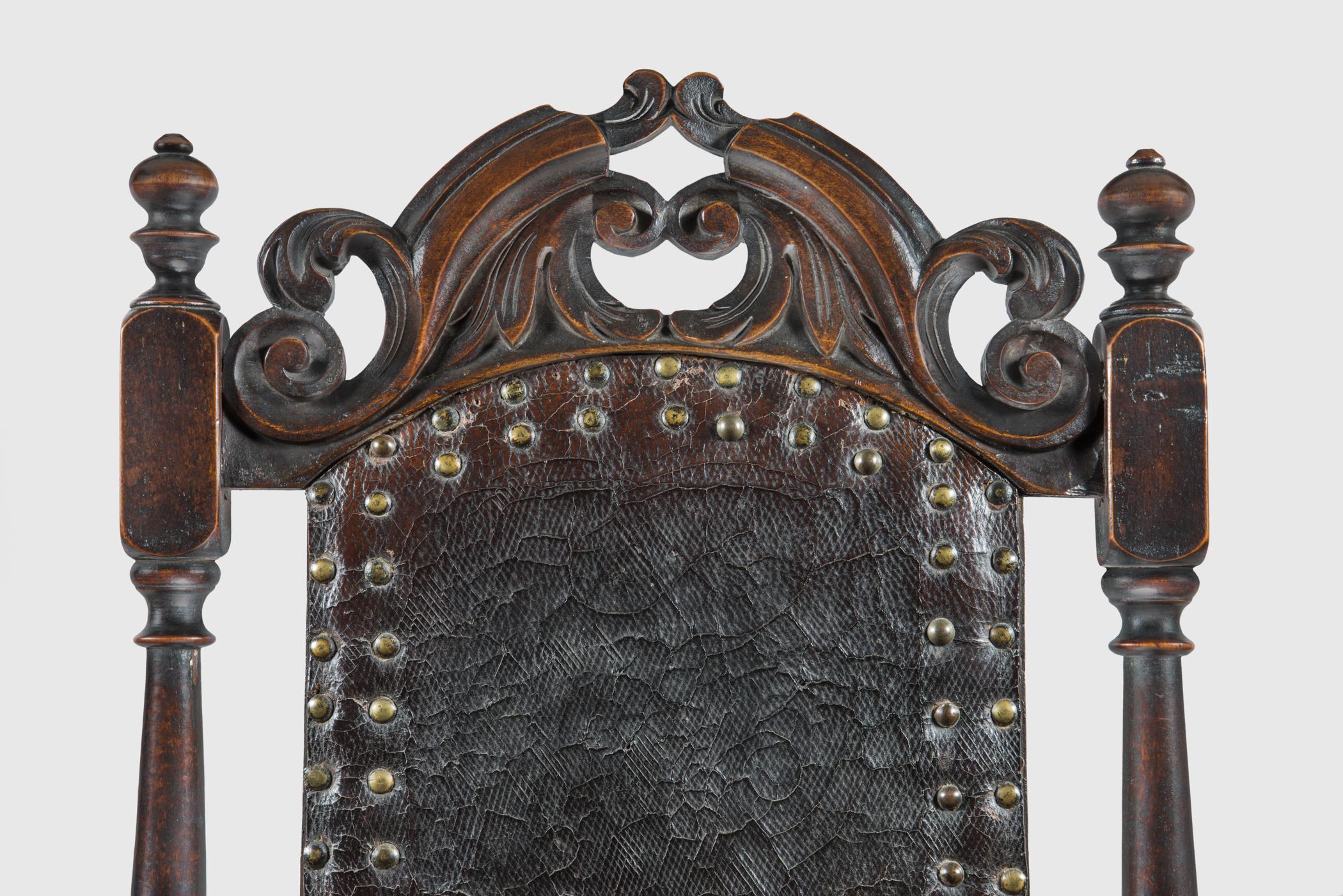 1958.0553 Chair, detail 8