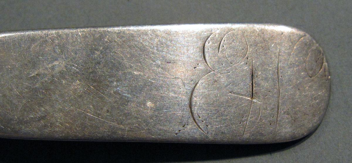 1998.0004.1393 Silver Spoon engraving