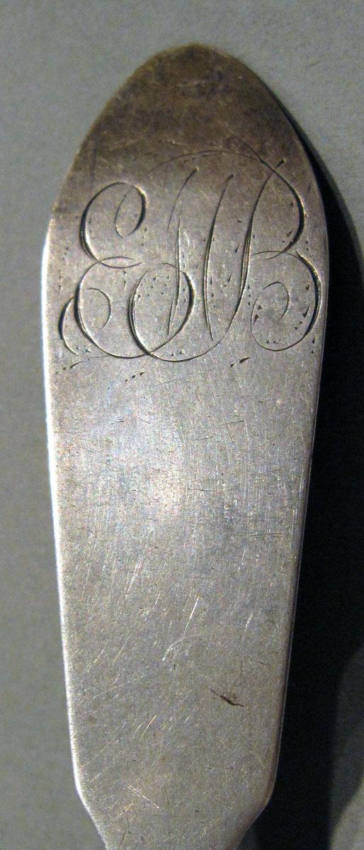 1998.0004.1395 Siver Spoon engraving