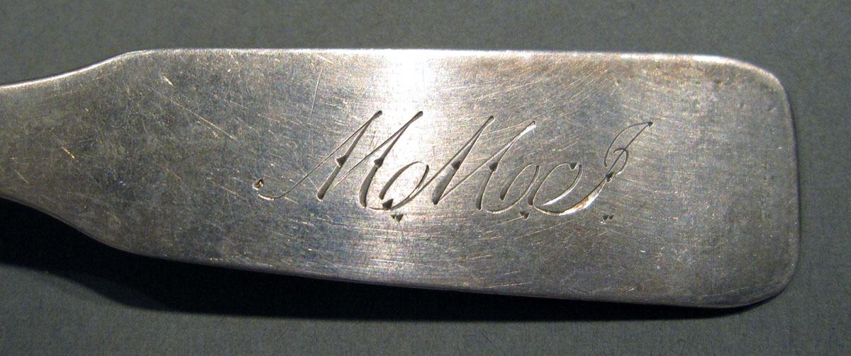1998.0004.1396.002 Siver Spoon engraving
