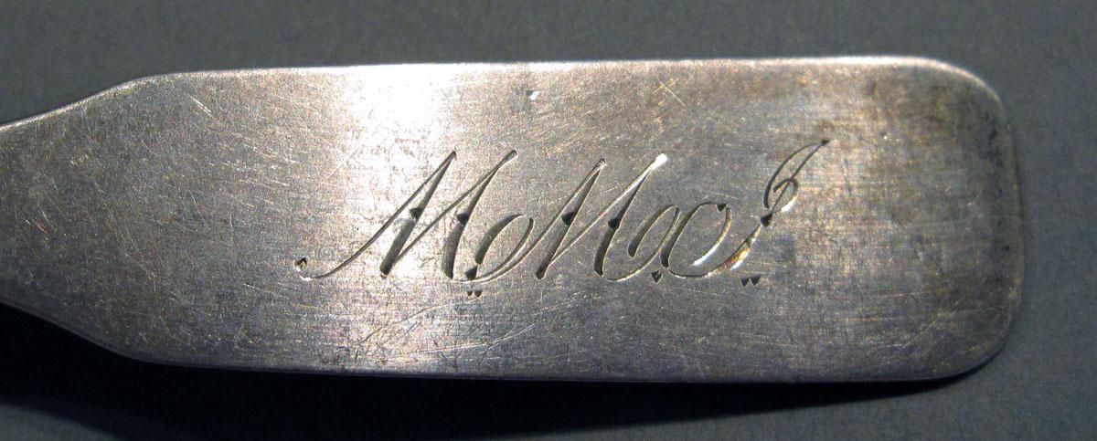 1998.0004.1396.003 Siver Spoon engraving