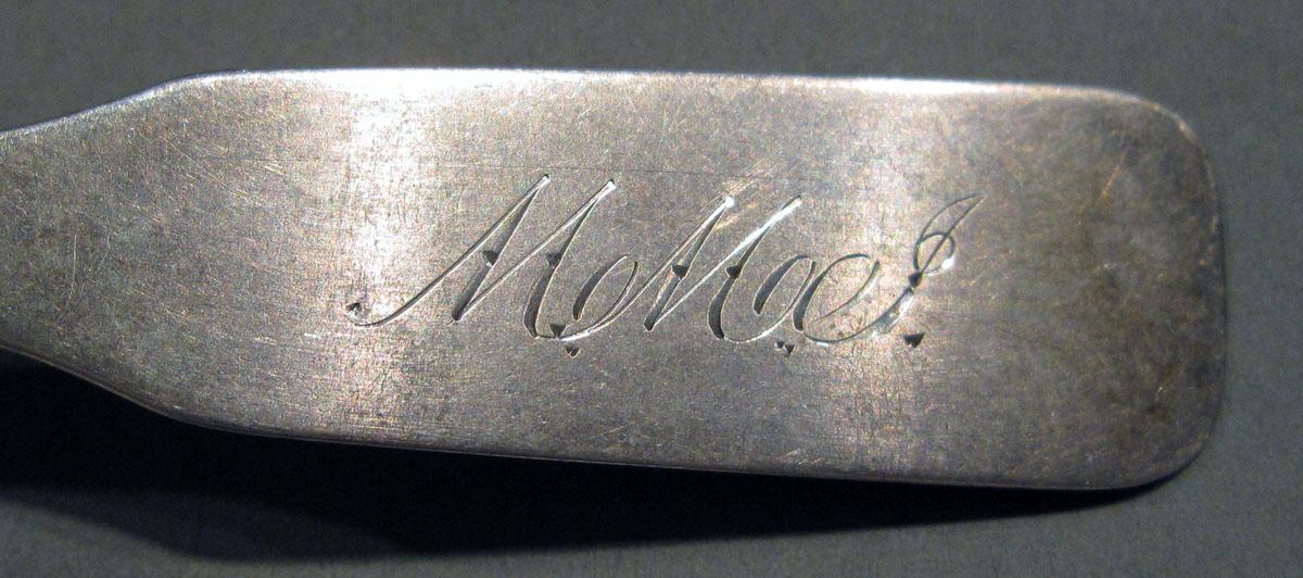 1998.0004.1396.004 Siver Spoon engraving