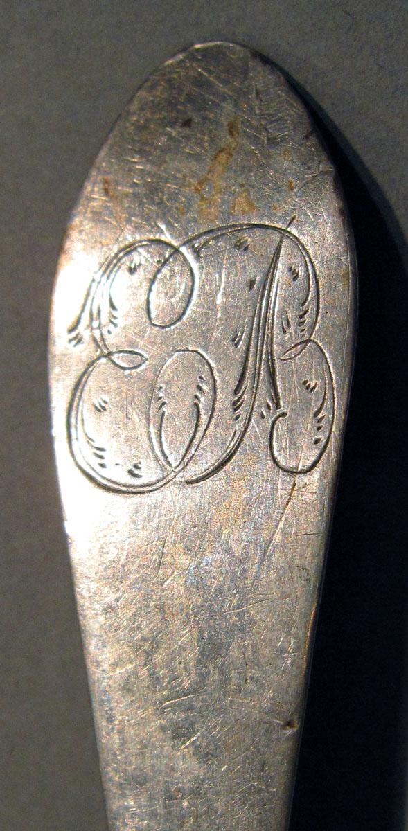 1998.0004.1404 Siver Spoon engraving