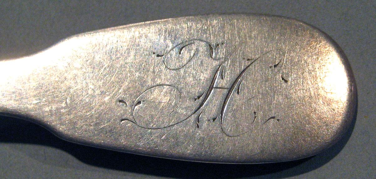 1998.0004.1406 Silver Spoon engraving