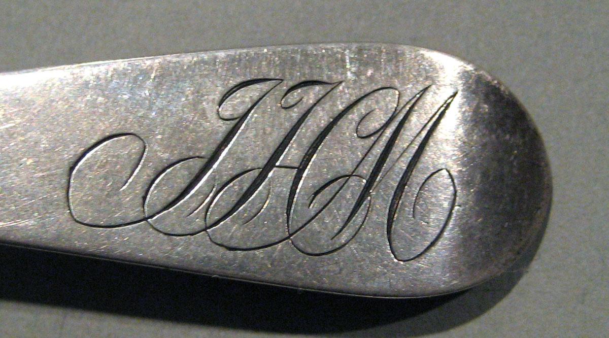 1998.0004.1409 Silver Spoon engraving