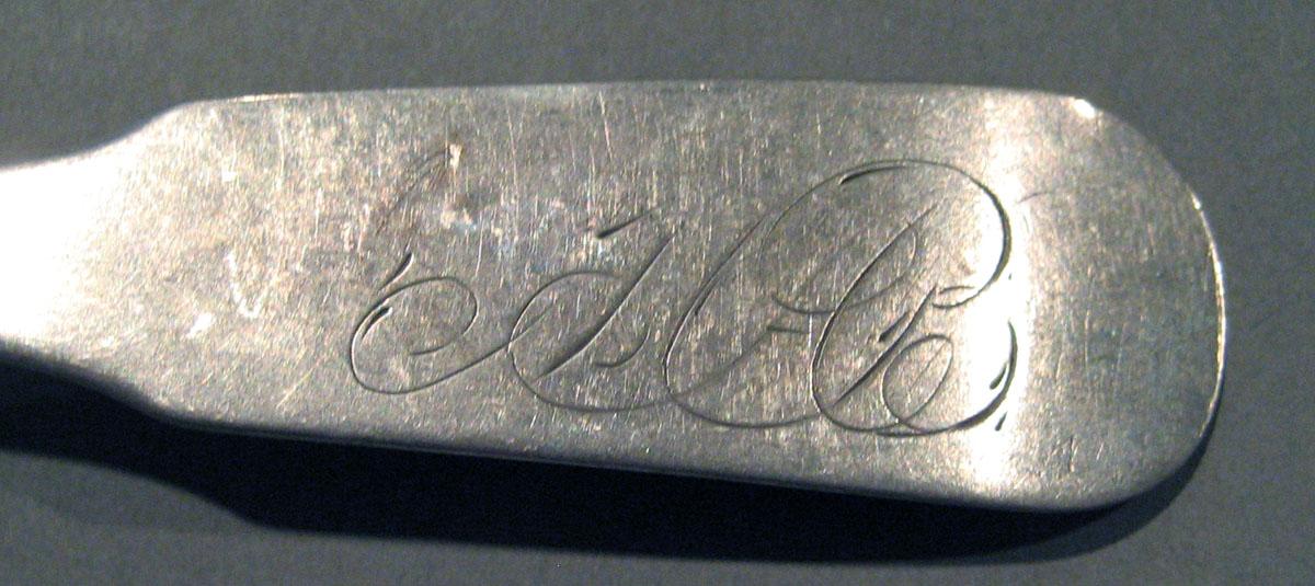1998.0004.1414 Silver Spoon engraving
