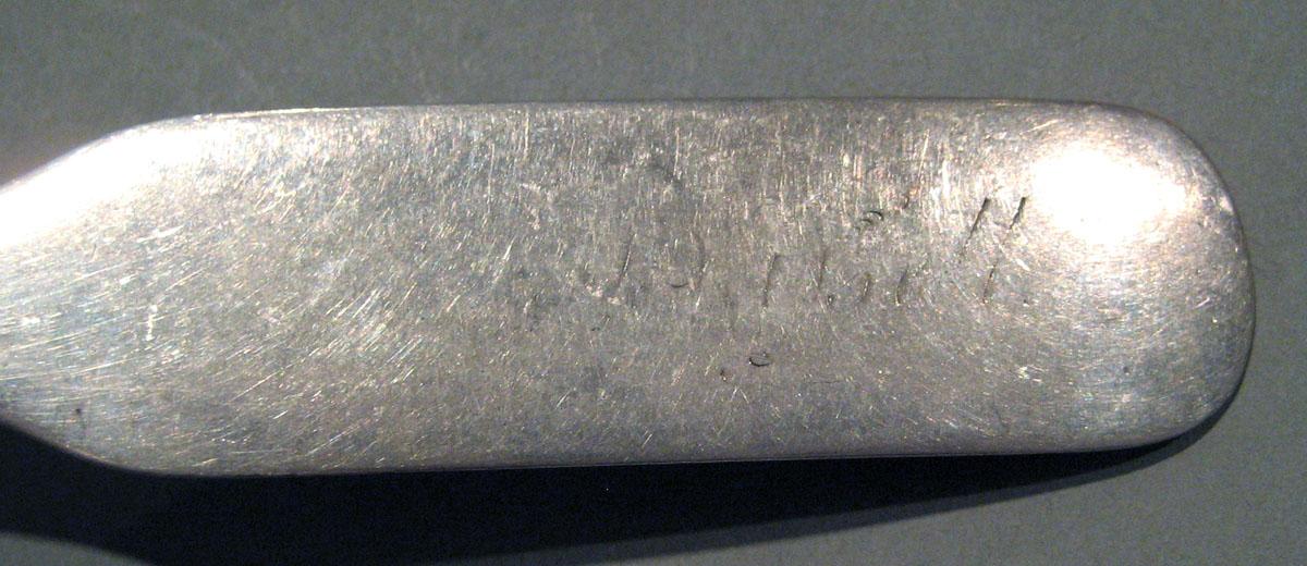 1998.0004.1416 Silver Spoon engraving