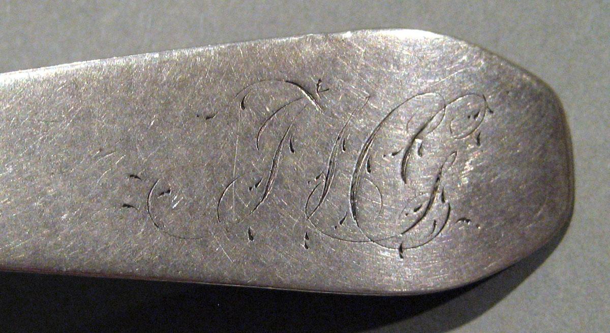 1998.0004.1417 Silver Spoon engraving