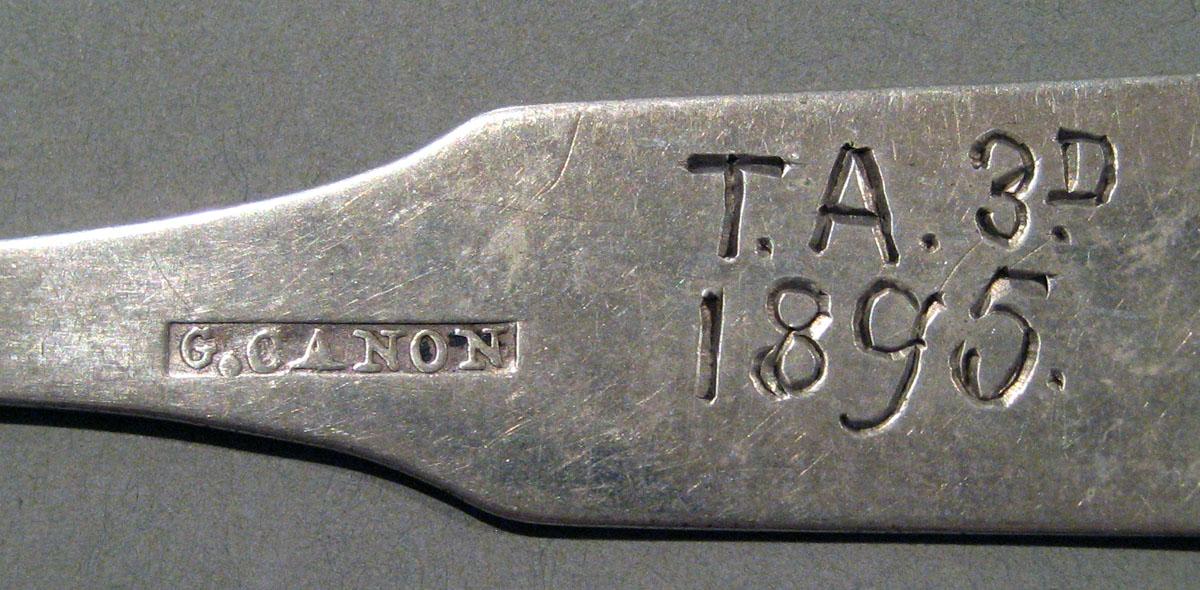 1998.0004.1418.002 Silver Spoon mark and engraving underside