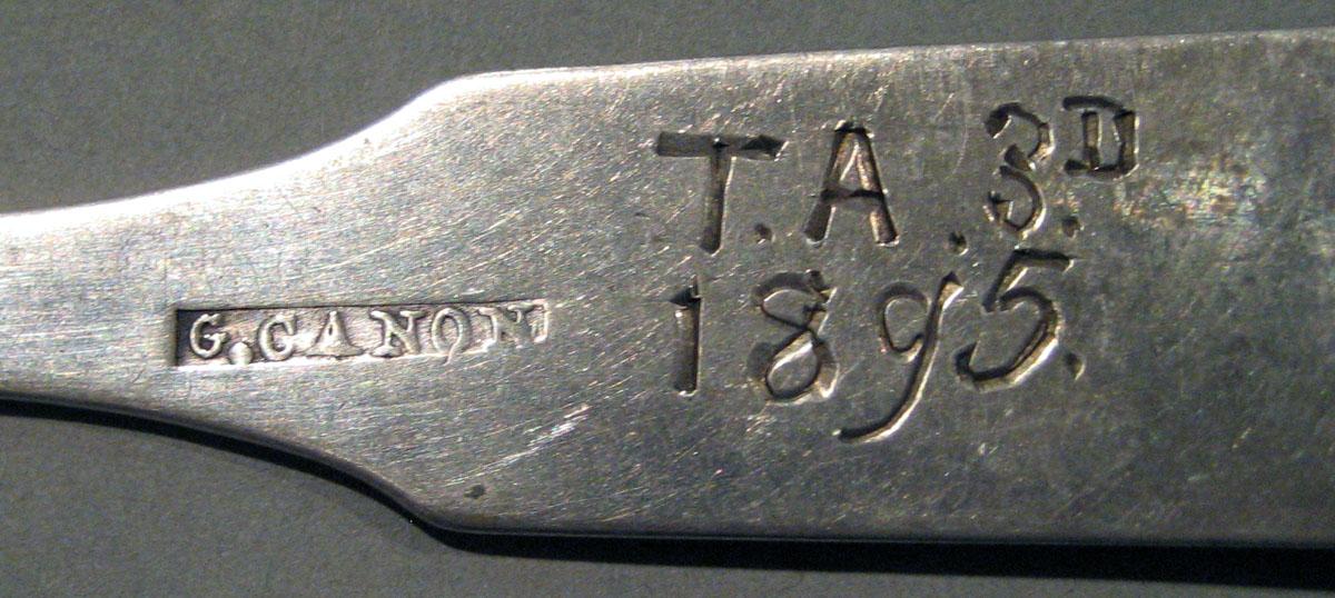 1998.0004.1418.003 Silver Spoon mark and engraving underside