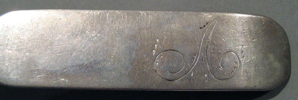 1998.0004.1421 Silver Spoon engraving