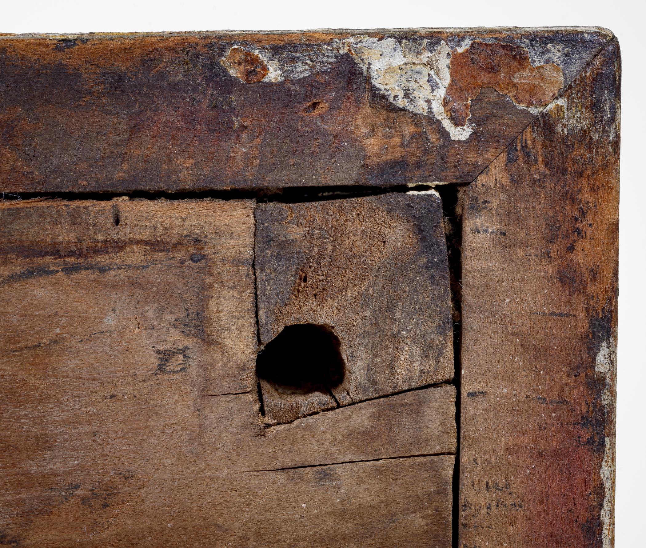 1958.0560 Chest of drawers, detail 2, bottom of top section