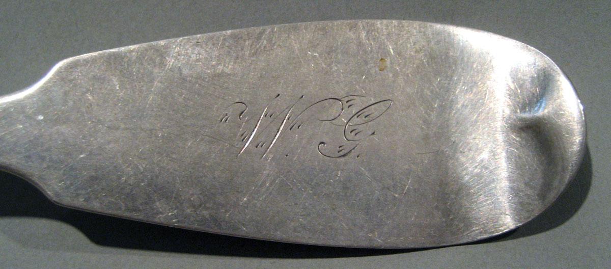 1998.0004.1434 Silver Spoon engraving upper surface