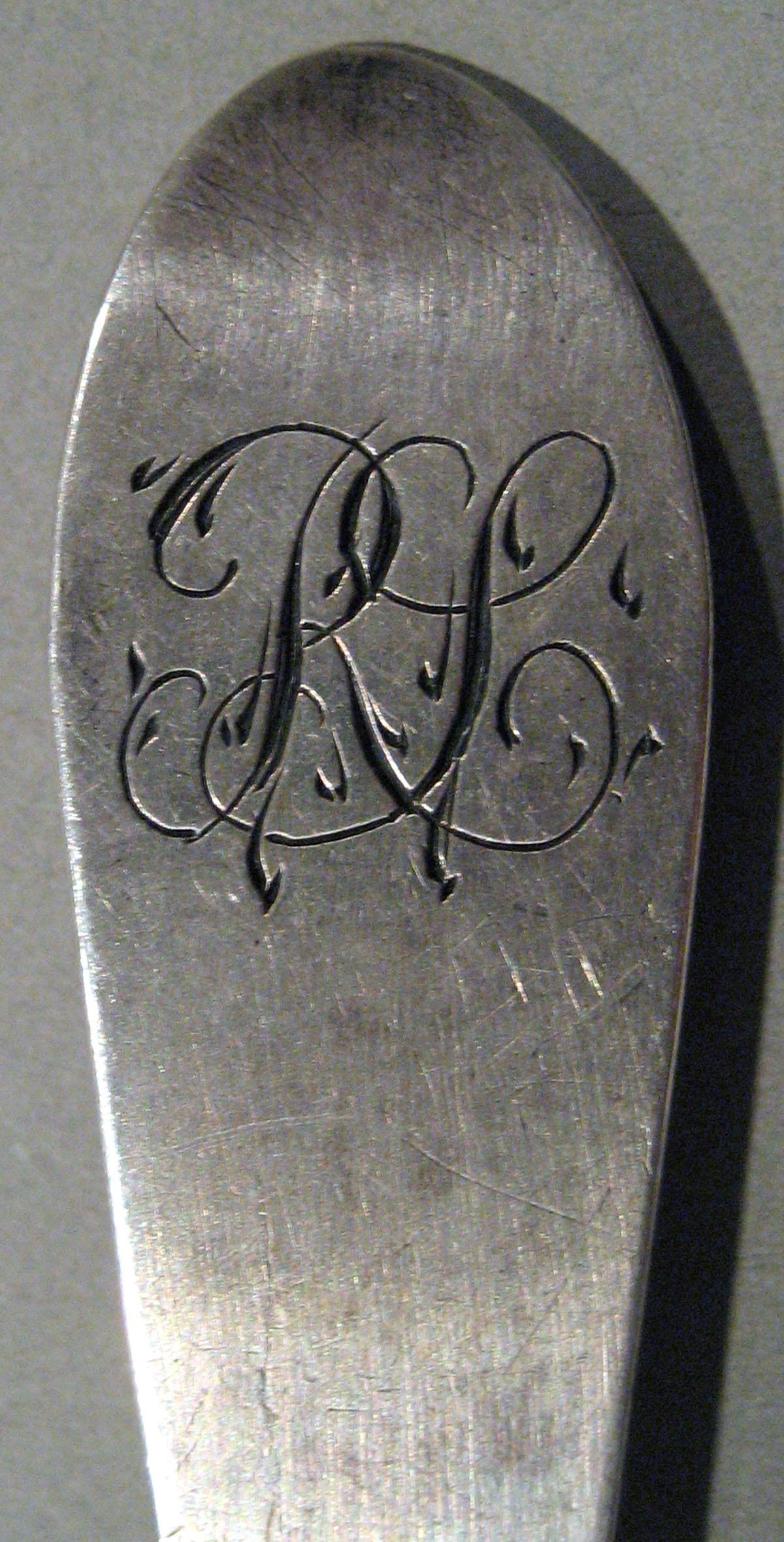 1998.0004.1445 Silver Spoon engraving