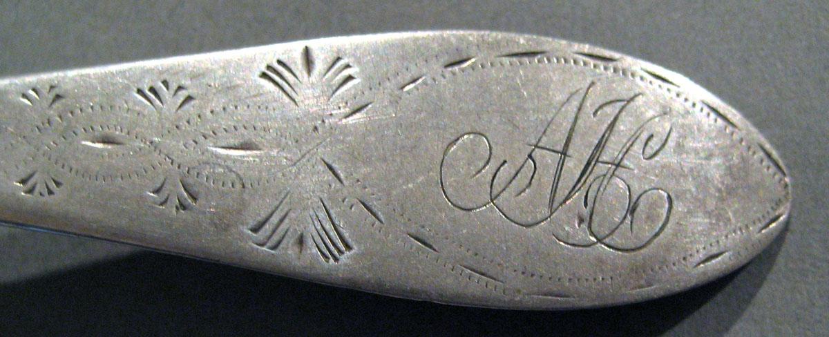 1998.0004.1463 Silver Spoon engraving