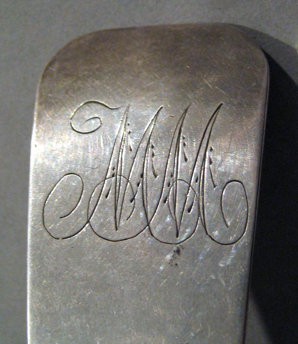 1998.0004.1464 Silver Spoon engraving