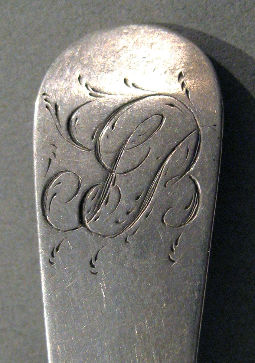1998.0004.1466 Silver Spoon engraving