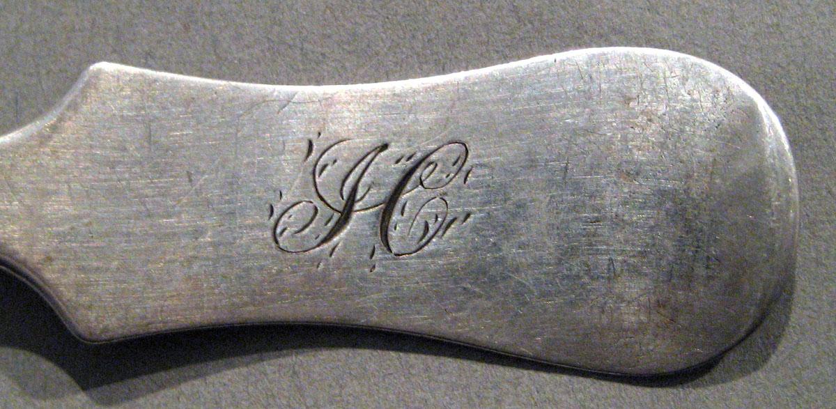 1998.0004.1475 Silver Spoon engraving