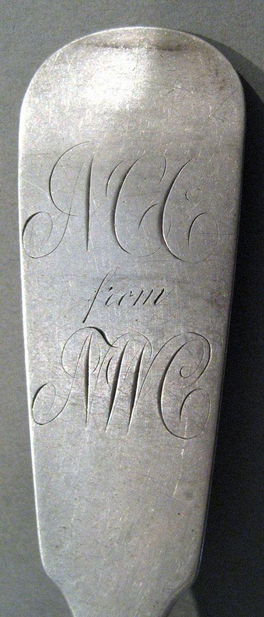 1998.0004.1476 Silver Spoon engraving