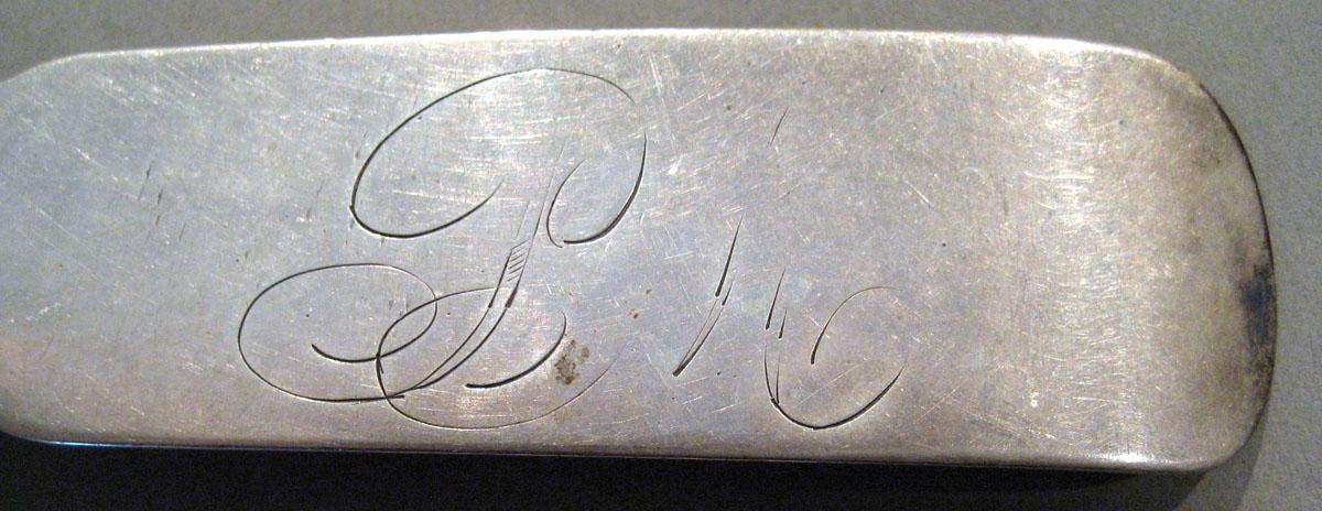 1998.0004.1482 Silver Spoon engraving