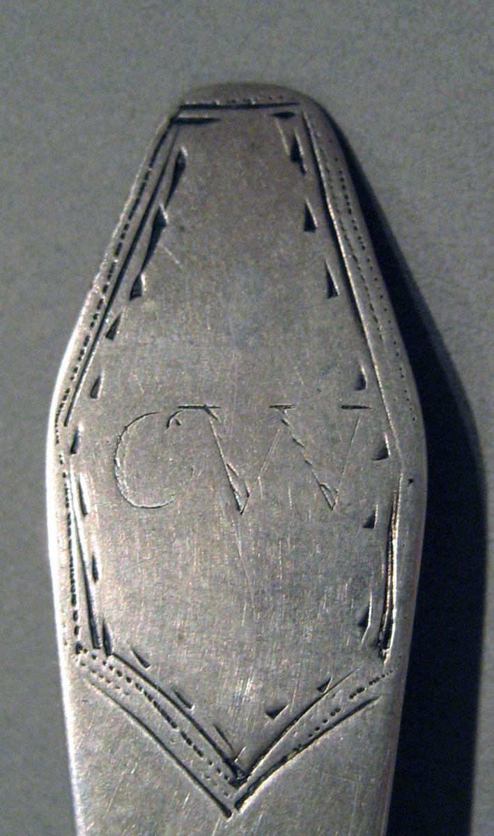 1998.0004.1495 Silver Spoon engraving