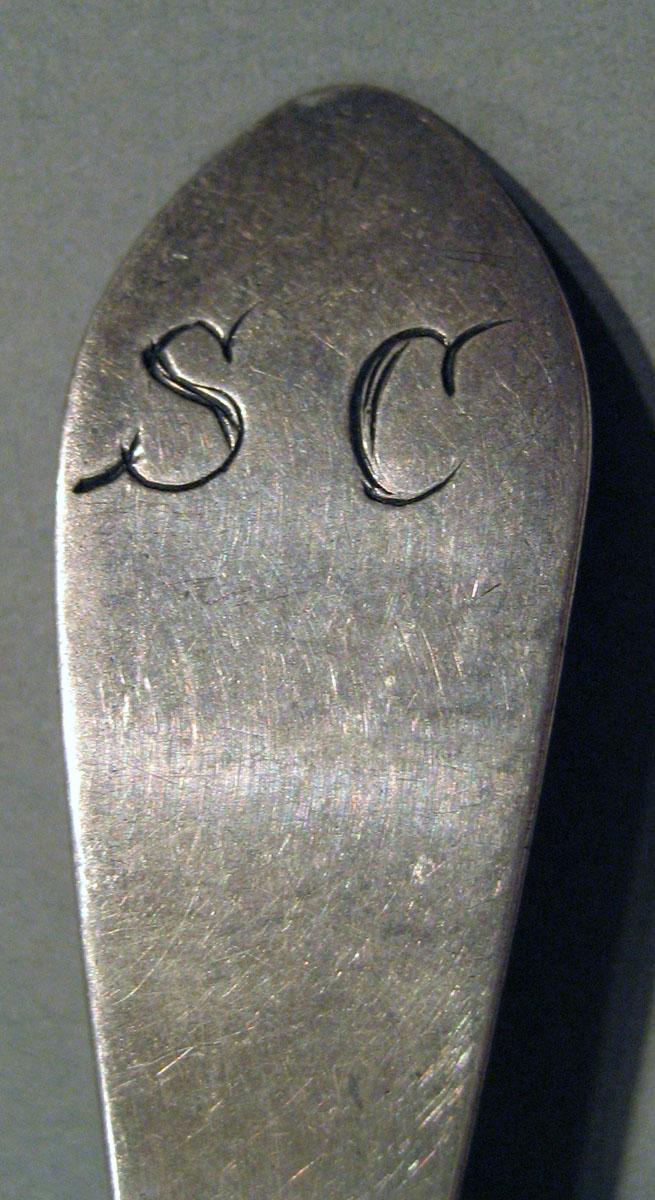 1998.0004.1496 Silver Spoon engraving