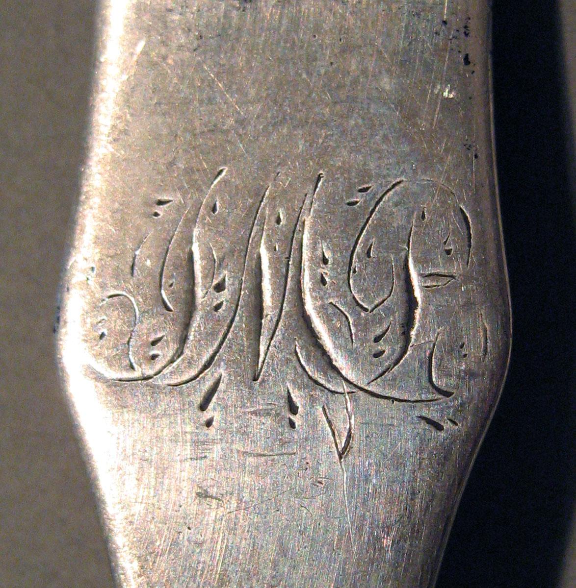 1998.0004.1504 Silver Spoon engraving