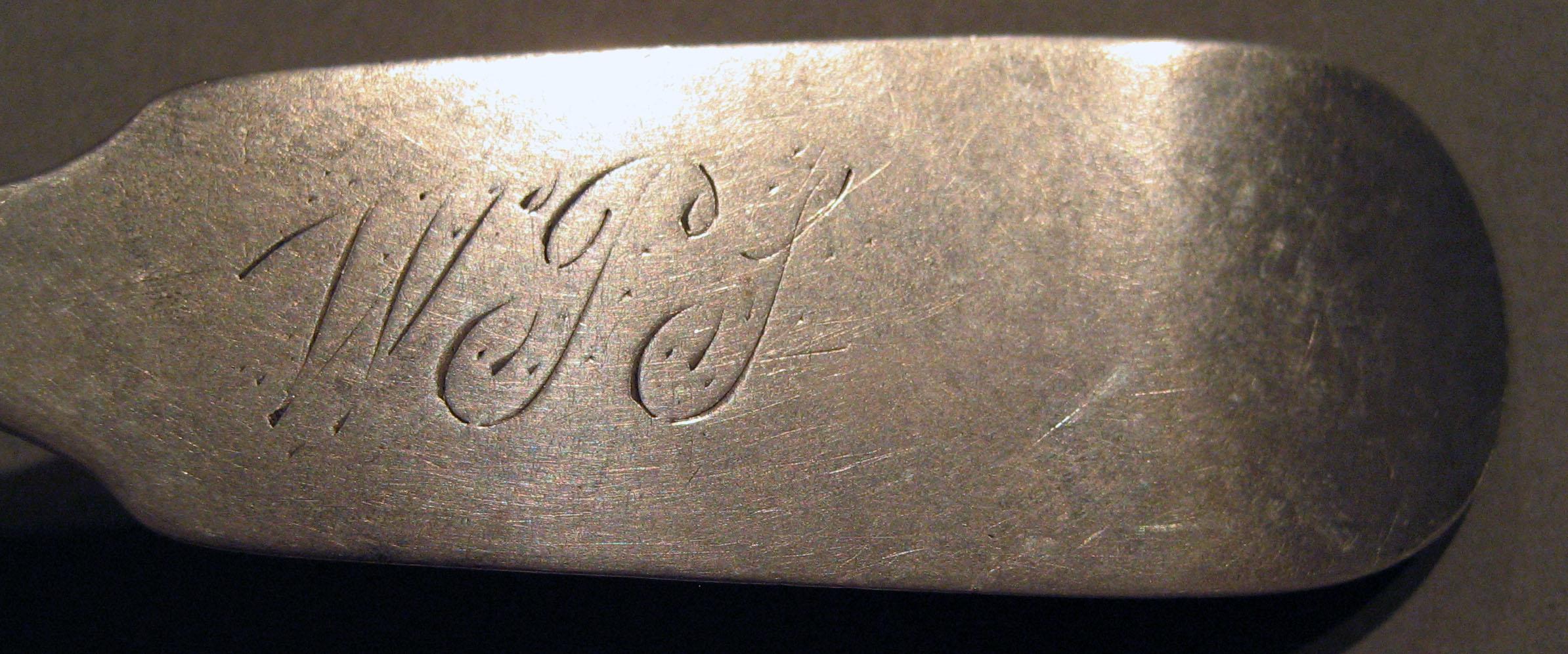 1998.0004.1512 Silver Spoon engraving