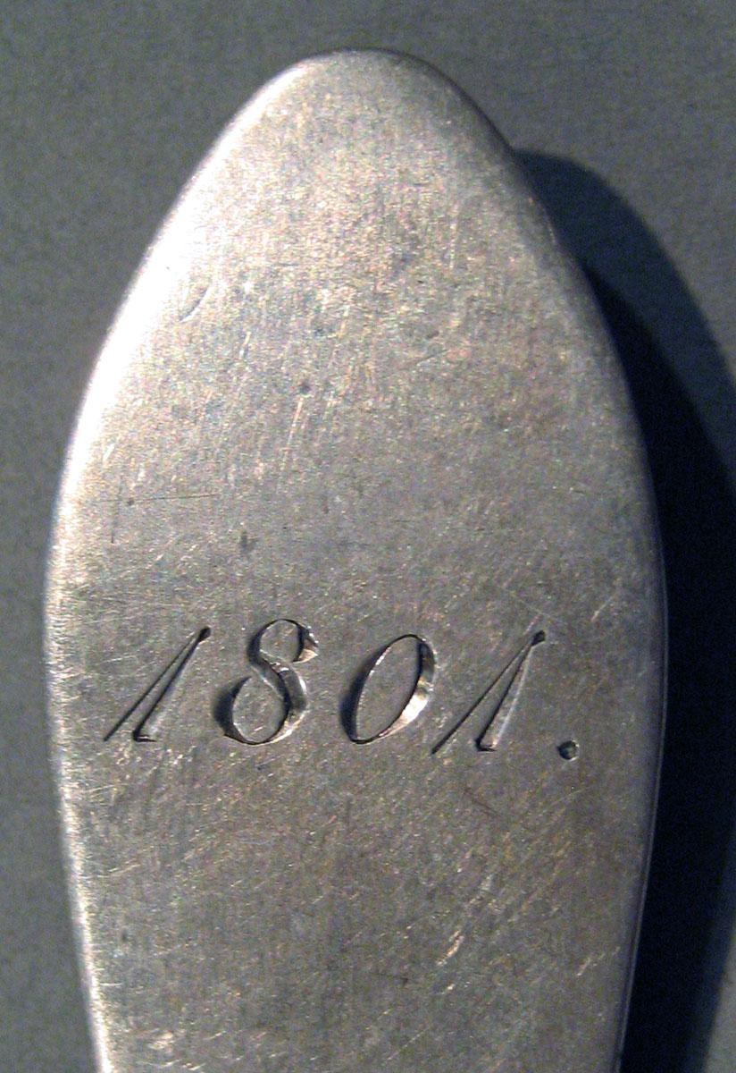1998.0004.1518 Silver Spoon engraving underside