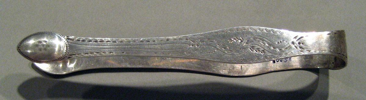 1998.0004.1531 Silver Tongs view 3