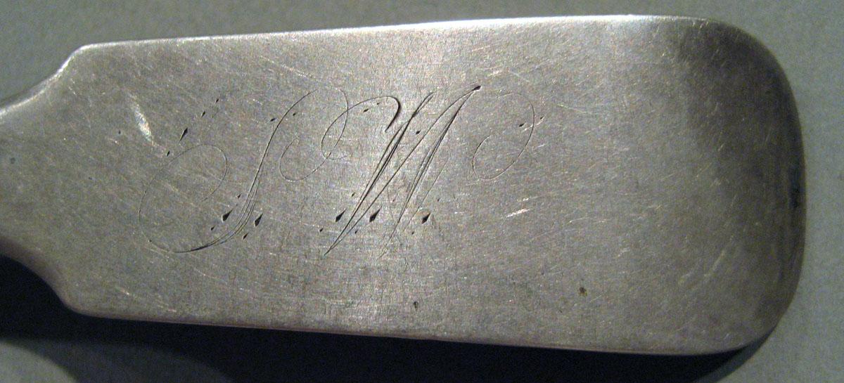1998.0004.1533 Silver Spoon engraving