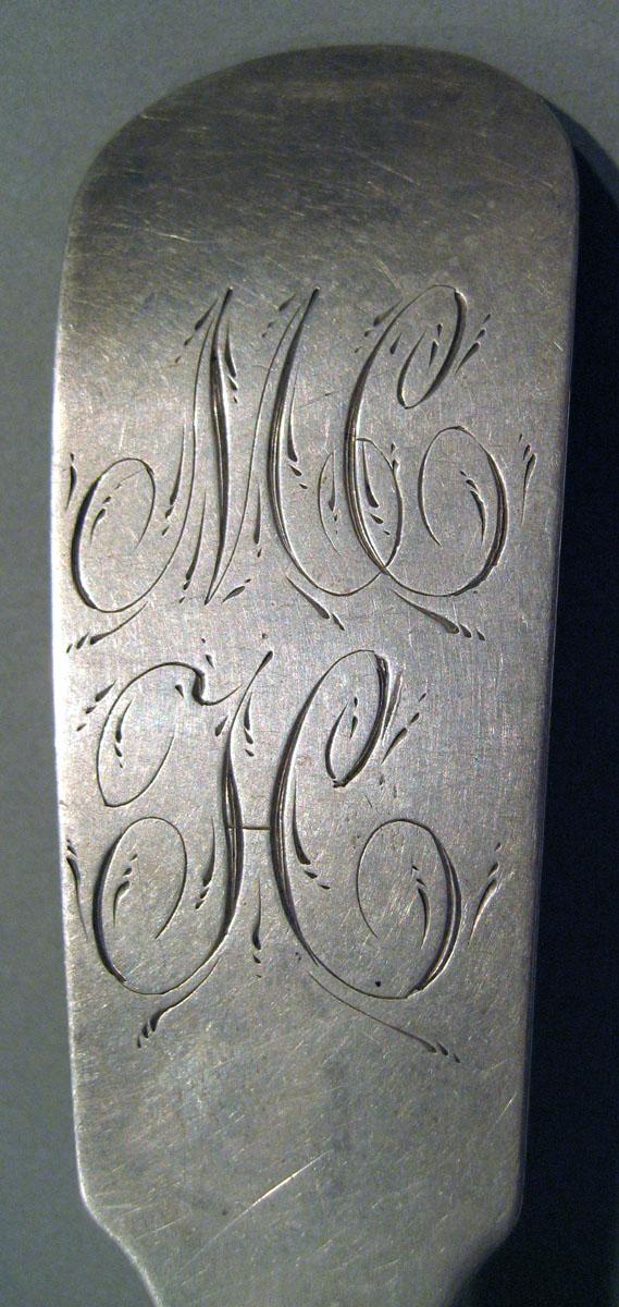 1998.0004.1548 Silver Spoon engraving upper surface