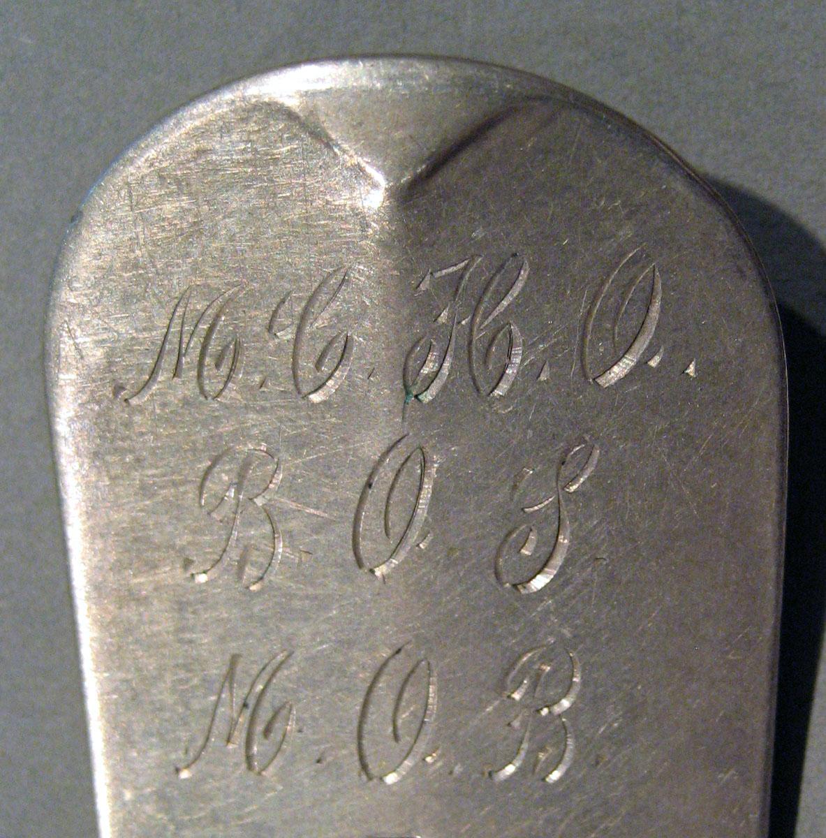 1998.0004.1548 Silver Spoon engraving underside