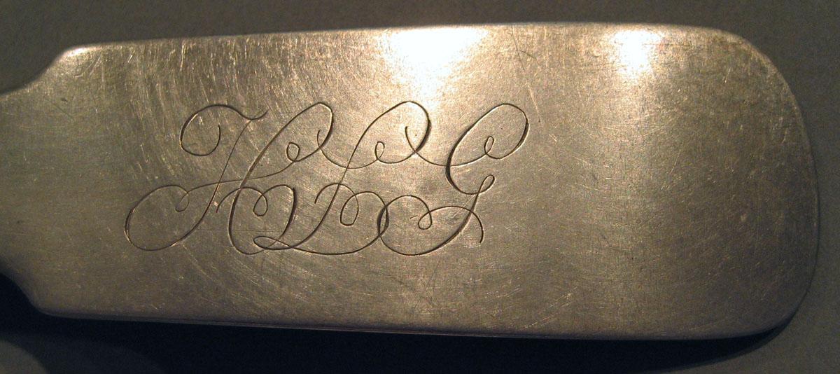 1998.0004.1552 Silver Spoon engraving