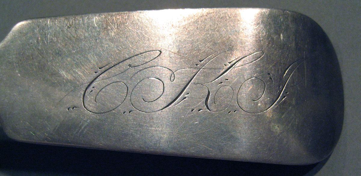 1998.0004.1556 Silver Spoon engraving