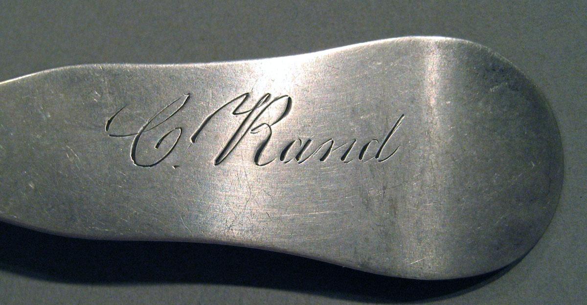 1998.0004.1564 Silver Spoon engraving