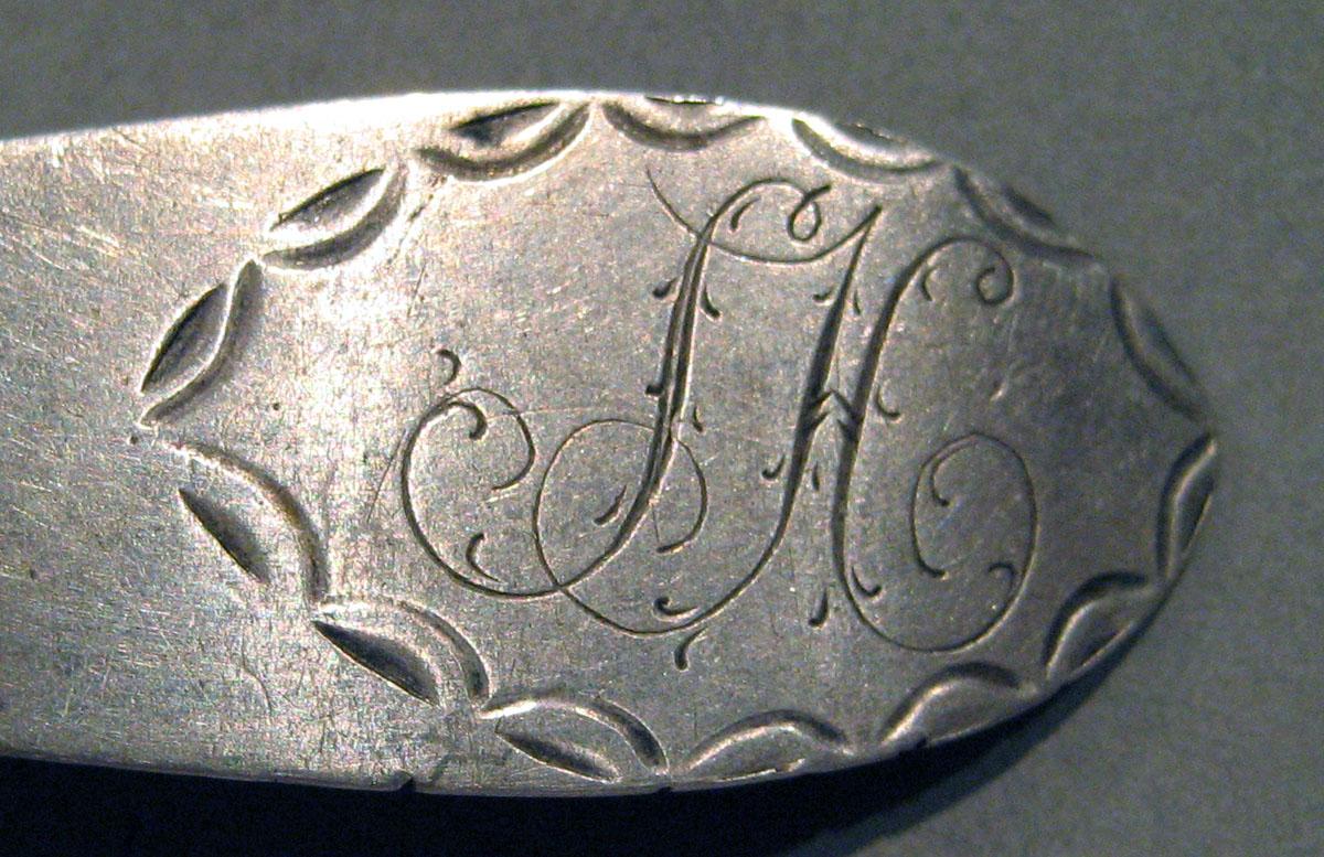 1998.0004.1668 Silver Spoon engraving