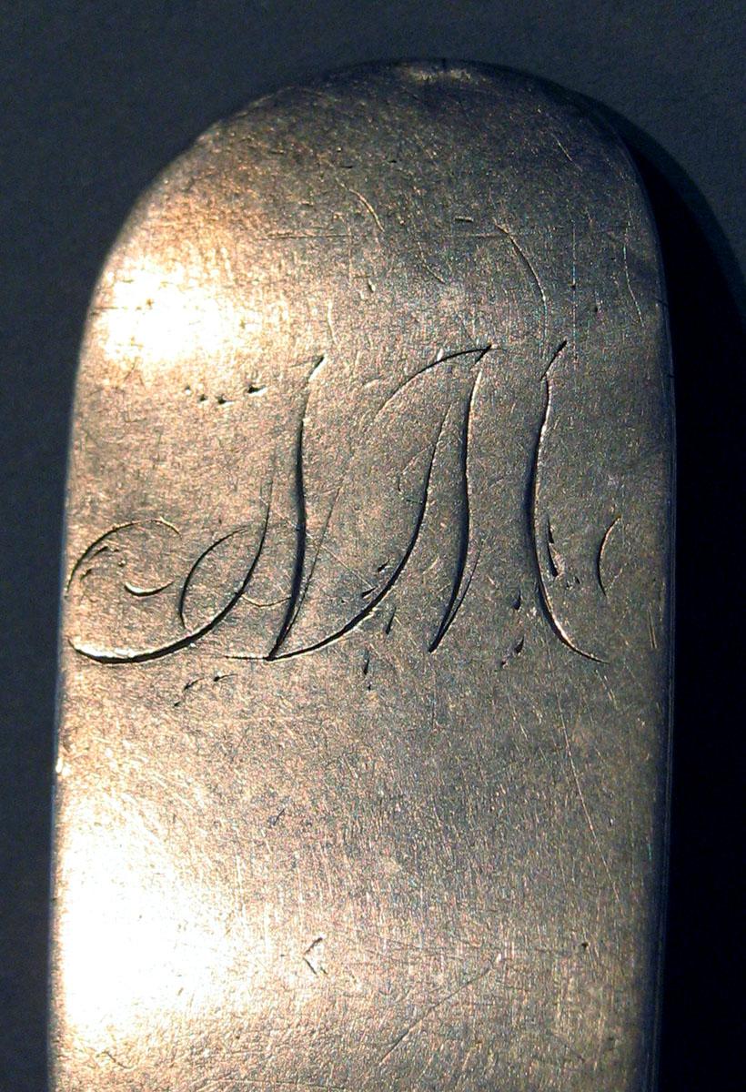 1998.0004.166 Silver Spoon engraving