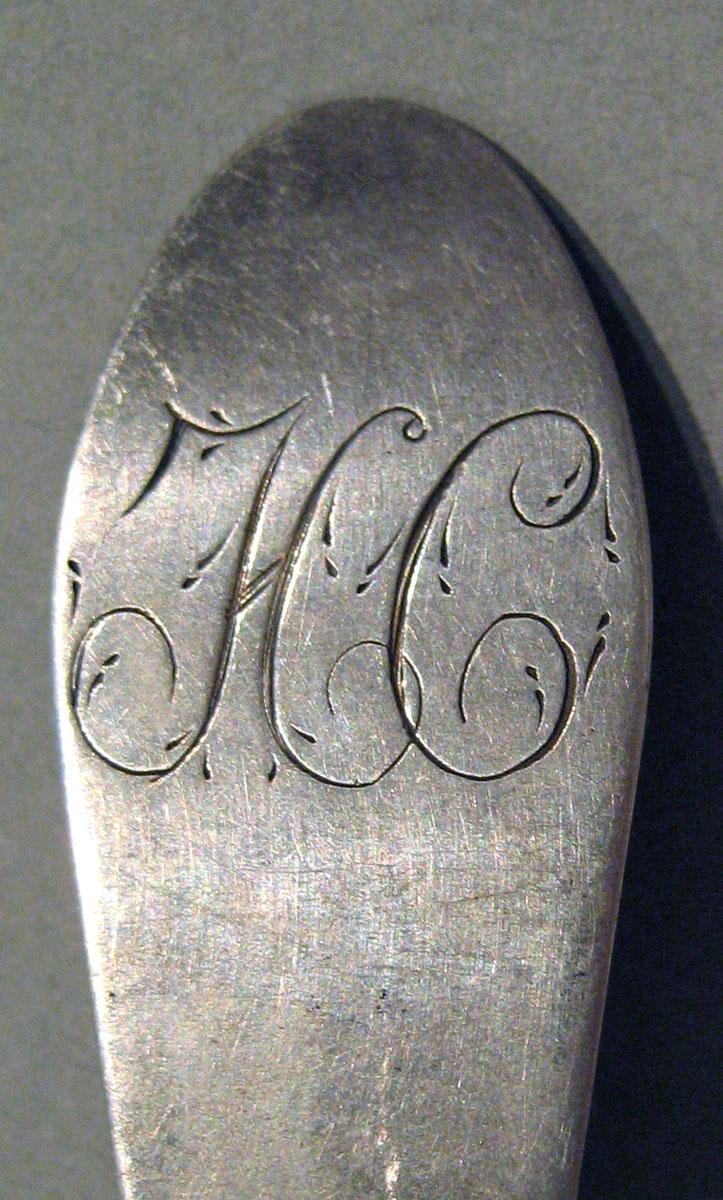 1998.0004.1671 Silver Spoon engraving