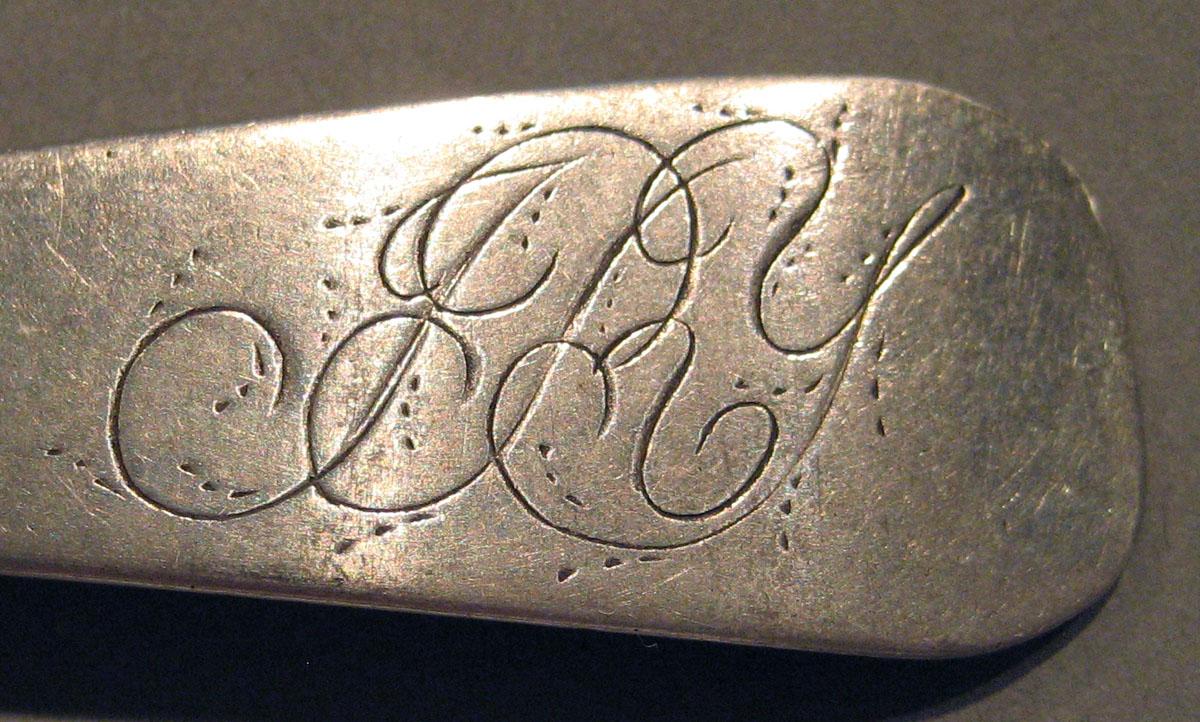 1998.0004.1681 Silver Spoon engraving