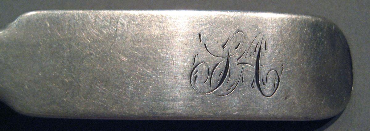 1998.0004.1687 Silver Spoon engraving