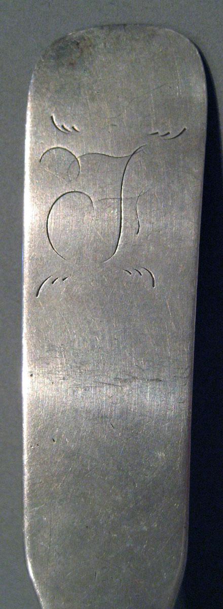 1998.0004.1688 Silver Spoon engraving